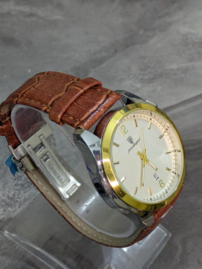 POEDAGAR 856 Leather Men Watch Fashion Casual Sport Leather Quartz Watches Waterproof Luminous Luxury