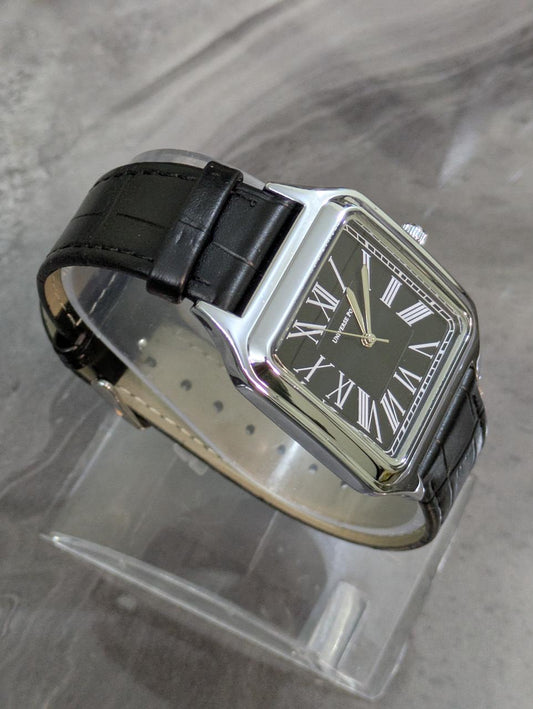 Universe Point Square Design & LEATHER  Straps Watch